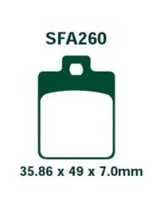 pastillas de freno delanteras ebc sfa260hh piaggio mp3 400 sinterizadas hh 2