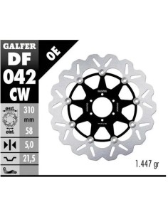 disco freno moto galfer flotante wave completo 310