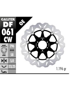disco freno moto galfer flotante wave completo 296