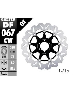 disco freno moto galfer flotante wave completo 310