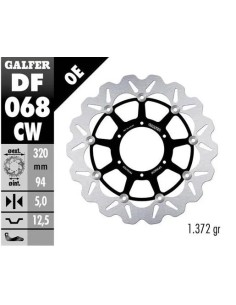 disco freno moto galfer flotante wave completo 320
