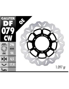 disco freno moto galfer flotante wave completo 296