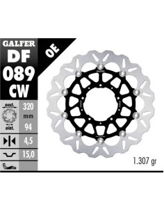 disco freno moto galfer flotante wave completo 320