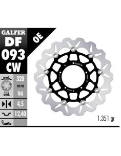 disco freno moto galfer flotante wave completo 320