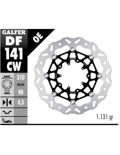 disco freno moto galfer flotante wave completo 310