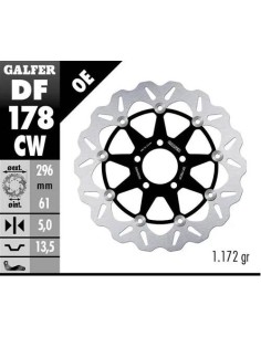 disco freno moto galfer flotante wave completo 296