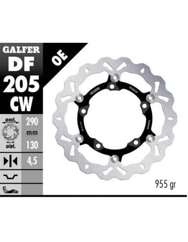 disco freno moto galfer flotante wave completo 290
