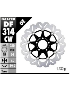 disco freno moto galfer flotante wave completo 310