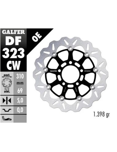 disco freno moto galfer flotante wave completo 310
