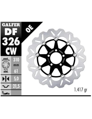 disco freno moto galfer flotante wave completo 310