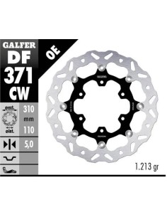 disco freno moto galfer wave flotante completo df3