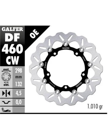 disco freno moto galfer wave flotante 298x4 5mm df