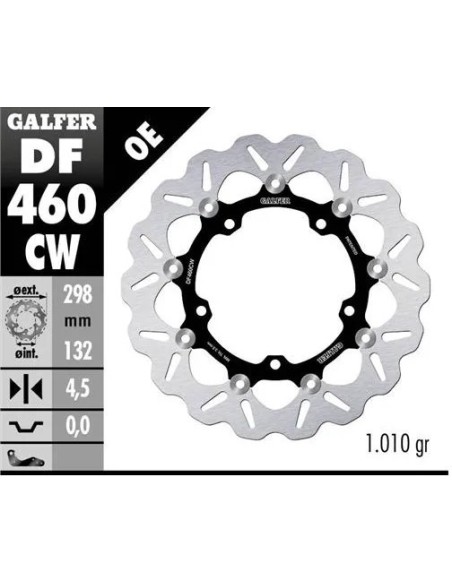 disco freno moto galfer wave flotante 298x4 5mm df