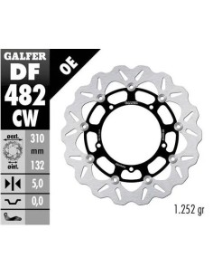 disco freno moto galfer wave flotante completo df4
