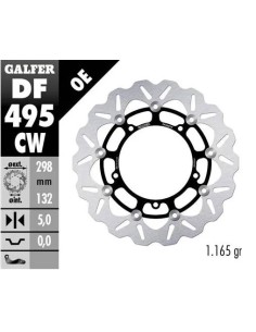 disco freno moto galfer wave flotante completo df4