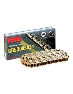 cadena para moto rk 530 xs0z1 x ring oro 114 pasos gb530xso114