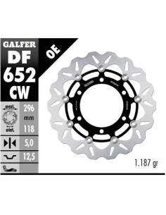 disco freno moto galfer wave flotante completo df6