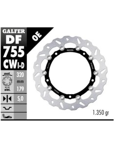 disco freno moto galfer wave flotante completo der