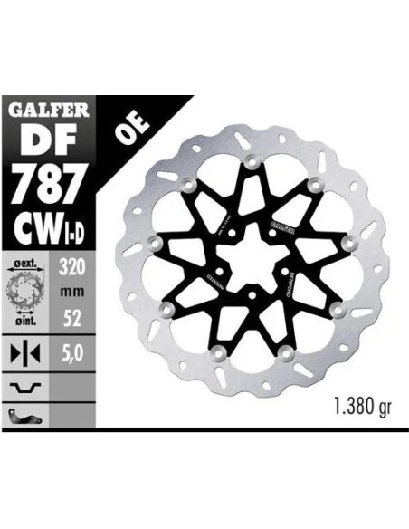 disco freno moto galfer wave flotante compl derch