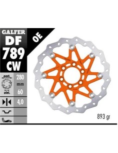 disco freno moto galfer wave flotante completo df7