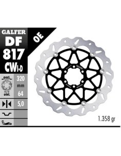 disco freno moto galfer wave flotante completo izq