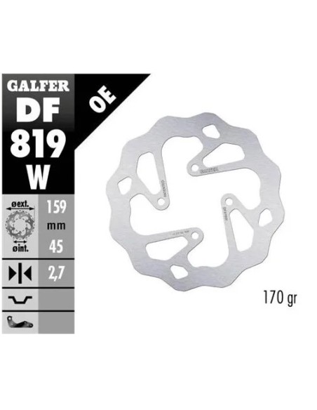 disco freno moto galfer wave fijo 159 5x2 7mm df81