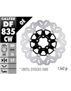 disco freno moto galfer wave flotante completo df8