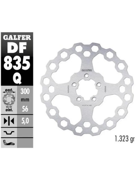 disco freno moto moto fijo galfer qubic 300x5mm df