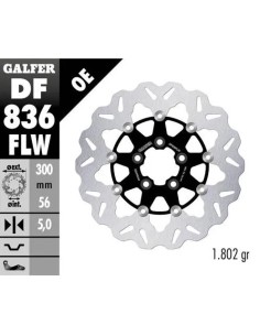 disco freno moto galfer wave flotante 300x5mm df83