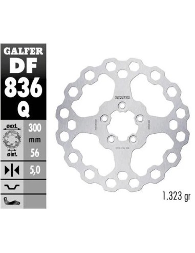 disco freno moto moto fijo galfer qubic 300x5mm df