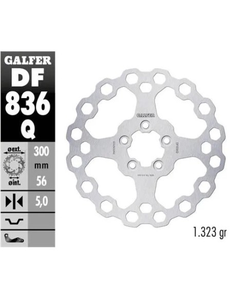 disco freno moto moto fijo galfer qubic 300x5mm df
