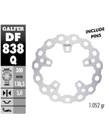 disco freno moto moto fijo galfer qubic 300x5mm df