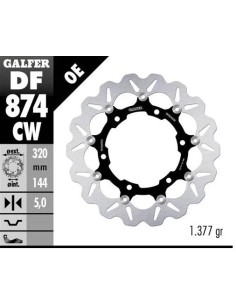 disco freno moto galfer wave flotante completo df8
