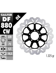 disco freno moto galfer wave flotante completo df8