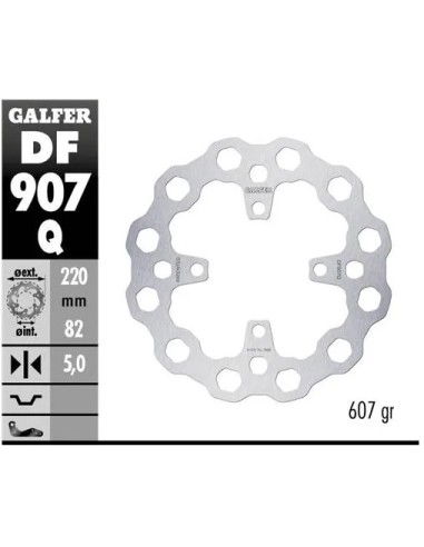 disco freno moto moto fijo galfer qubic 220x5mm df