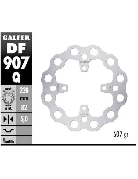 disco freno moto moto fijo galfer qubic 220x5mm df