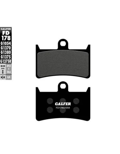 pastillas de freno moto galfer sinter sport r fd17
