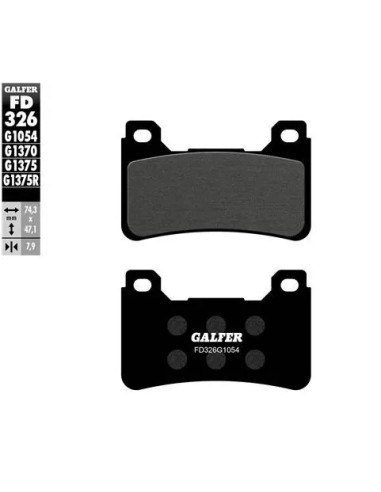 pastillas de freno moto galfer sinter sport r fd32