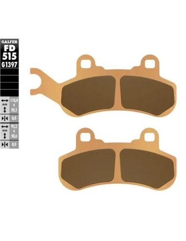 pastillas de freno moto galfer sinter offroad fd51