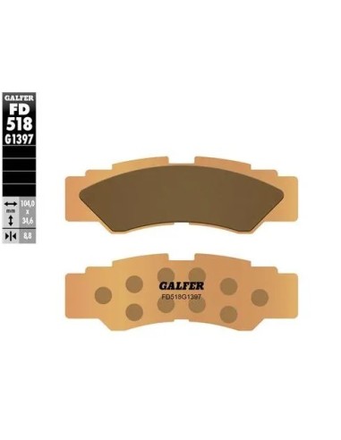 pastillas de freno moto galfer sinter offroad fd51