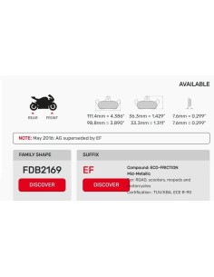 pastilla ferodo eco friccion fd298 fa375 797 07ho56 2