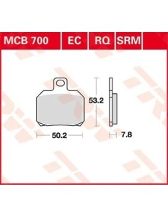pastillas de freno moto trw mcb700ec 2