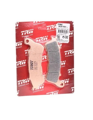 pastillas de freno delantero moto trw mcb776sv