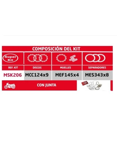 super kit de embrague cbf cbr cb hornet