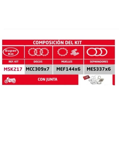 super kit de embrague suzuki gs500 msk217