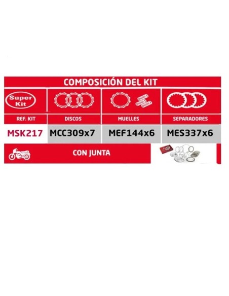 super kit de embrague suzuki gs500 msk217
