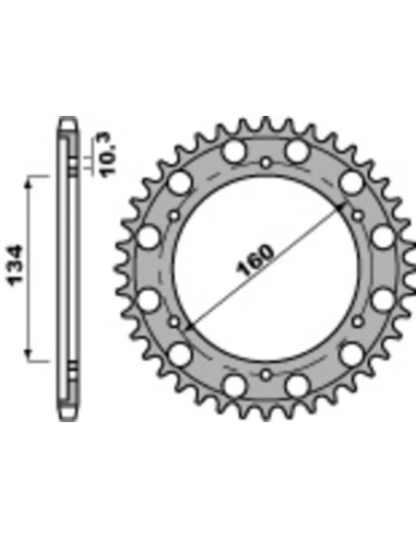 corona alternativa para honda cbr 1000 rr y fireblade c 530 p4399 44