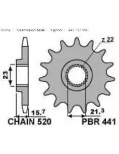 pinon yamaha xt600 87 05 c 520 equiv 577 13 p441 13