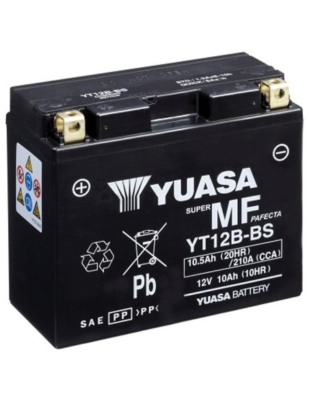 Batería Yuasa YT12B-BS Sin Mantenimiento