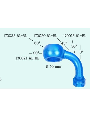 banjo de moto 90 alumnio diametro 10 frentubo 170021al bl